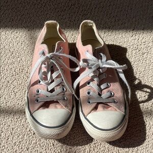 Pink Low-Top Converse Sneakers